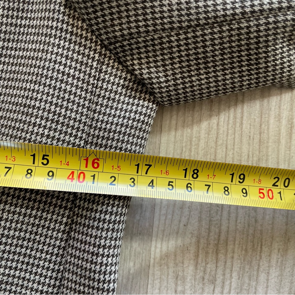 98% Virgin Wool Blazer Houndstooth with Black Lapel-Judith&Charles-size 4 - Picture 4 of 7